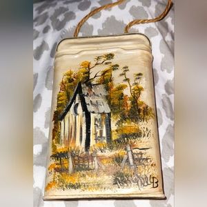 Vintage hand painted Ted cigarette tin